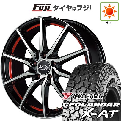 【新品国産車用5穴114.3】 夏タイヤ ホイール4本セット 225/65R17 ヨコハマ ジオランダー X-AT G016 OWL MID WHEELS RX810 7J 17インチ(送料無料)