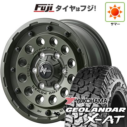 【新品】デリカD5 夏タイヤ ホイール4本セット 235/70R16 ヨコハマ ジオランダー X-AT G016 RBL MID WHEELS NITRO POWER H12 ショットガン タクティカルエディション 7J 16インチ(送料無料)