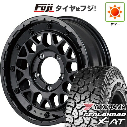 【新品】ジムニーシエラ/ジムニーノマド 夏タイヤ ホイール4本セット 215/70R16 ヨコハマ ジオランダー X-AT G016 RBL MID WHEELS NITRO POWER M29 スティンガー 6J 16インチ(送料無料)