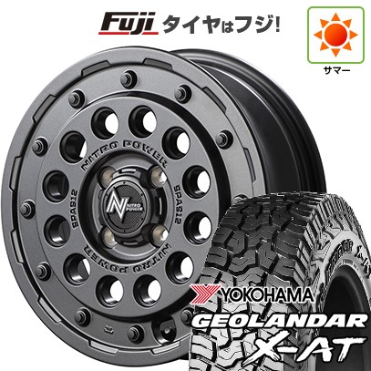 【新品 軽自動車】N-BOX タント スペーシア 夏タイヤ ホイール4本セット 155/65R14 ヨコハマ ジオランダー X-AT G016 RBL MID WHEELS NITRO POWER H12 ショットガン 4.5J 14インチ(送料無料)|フジコーポレーション