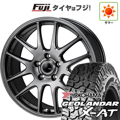 【新品国産車用5穴114.3】 夏タイヤ ホイール4本セット 225/65R17 ヨコハマ ジオランダー X-AT G016 OWL モンツァ ZACK JP-205 7J 17インチ(送料無料)