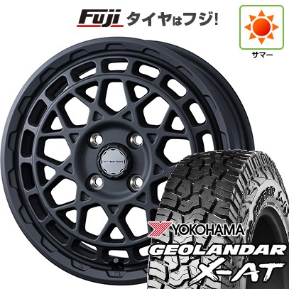 【新品 軽自動車】軽トラ 夏タイヤ ホイール4本セット 145R14 85/83Q ヨコハマ ジオランダー X-AT G016 RBL WEDS ウェッズアドベンチャー マッドヴァンス X タイプM 4.5J 14インチ(送料無料)