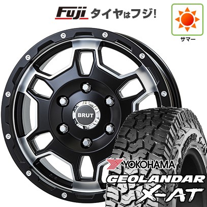 【新品】ハイエース200系 夏タイヤ ホイール4本セット 215/65R16 109/107Q ヨコハマ ジオランダー X-AT G016 OWL トライスター BRUT BR-66 6.5J 16インチ(送料無料)