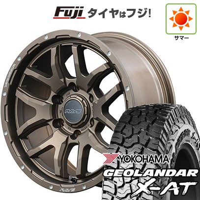 【新品国産車用6穴139.7】 夏タイヤ ホイール4本セット 275/70R17 ヨコハマ ジオランダー X-AT G016 RBL RAYS レイズ デイトナ F6ブースト 8J 17インチ(送料無料)|フジコーポレーション
