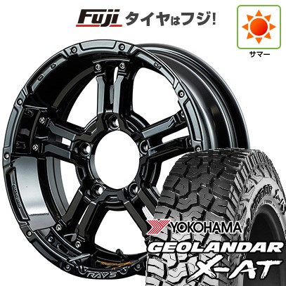 【新品】ジムニー 夏タイヤ ホイール4本セット 195R16C 104/102Q ヨコハマ ジオランダー X-AT G016 OWL RAYS レイズ デイトナ FDX-J コレクション 5.5J 16インチ(送料無料)