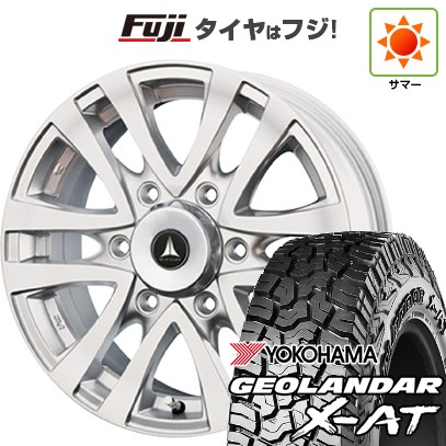 【新品】ハイエース200系 夏タイヤ ホイール4本セット 195/80R15 107/105N ヨコハマ ジオランダー X-AT G016 OWL テクノピア マッドクリフ 6J 15インチ(送料無料)｜フジコーポレーション 65,395円