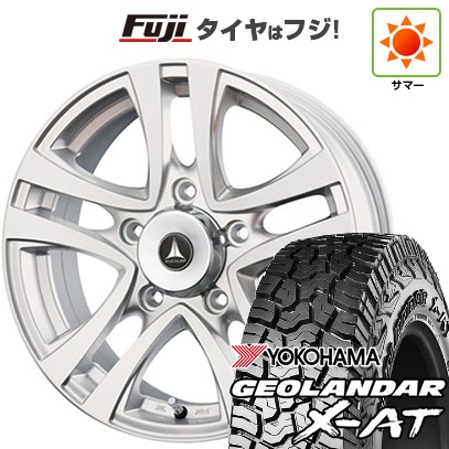 【新品】ジムニー 夏タイヤ ホイール4本セット 185/85R16 ヨコハマ ジオランダー X-AT G016 WL テクノピア マッドクリフ 5.5J 16インチ(送料無料)|フジコーポレーション