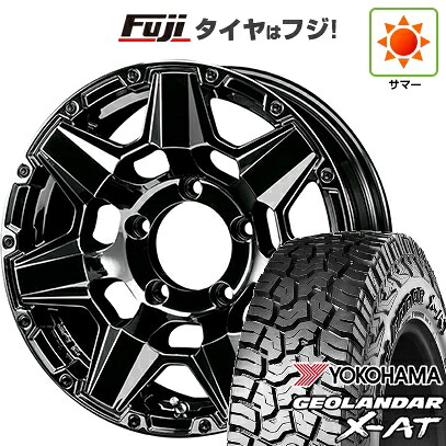 【新品】ジムニーシエラ/ジムニーノマド 夏タイヤ ホイール4本セット 225/70R16 ヨコハマ ジオランダー X-AT G016 WL クライメイト スワット(SBC) 6J 16インチ(送料無料)