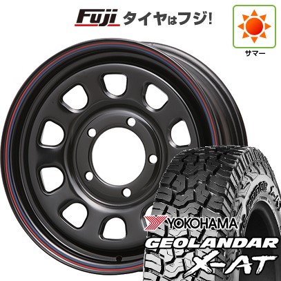【新品】ジムニー 夏タイヤ ホイール4本セット 185/85R16 ヨコハマ ジオランダー X-AT G016 WL MLJ デイトナSS 5.5J 16インチ(送料無料)