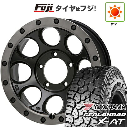 【新品】ジムニーシエラ/ジムニーノマド 夏タイヤ ホイール4本セット 215/70R16 ヨコハマ ジオランダー X-AT G016 RBL MLJ エクストリームJ XJ03 6J 16インチ(送料無料)