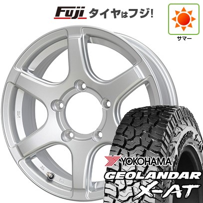 【新品】ジムニー 夏タイヤ ホイール4本セット 195R16C 104/102Q ヨコハマ ジオランダー X-AT G016 OWL ホットスタッフ バイソン BN-04 5.5J 16インチ(送料無料)