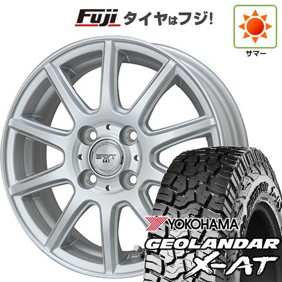【新品 軽自動車】N-BOX タント スペーシア 夏タイヤ ホイール4本セット 155/65R14 ヨコハマ ジオランダー X-AT G016 RBL ビッグウエイ BWT-541 4.5J 14インチ(送料無料)
