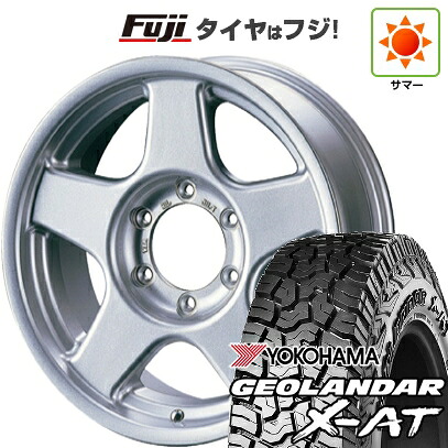 【新品】ランクル70(GDJ76W) 夏タイヤ ホイール4本セット 265/70R16 121/118 Q ヨコハマ ジオランダー X-AT G016 RBL フォーバイフォーエンジニア ブラッドレー V 8J 16インチ(送料無料)