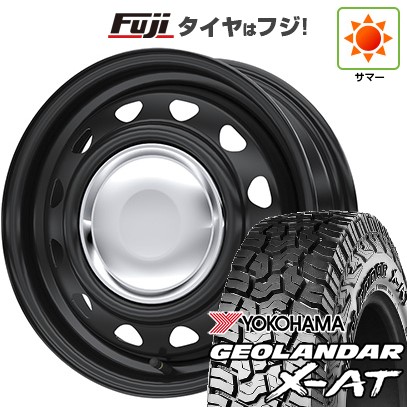 【新品 軽自動車】N-BOX タント スペーシア 夏タイヤ ホイール4本セット 155/65R14 ヨコハマ ジオランダー X-AT G016 RBL WEDS ウェッズ スチールホイル ネオキャロ 4.5J 14インチ(送料無料) 44,640円