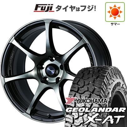 【新品国産車用5穴114.3】 夏タイヤ ホイール4本セット 225/65R17 ヨコハマ ジオランダー X-AT G016 OWL WEDS ウェッズスポーツ SA-75R 7J 17インチ(送料無料)|フジコーポレーション
