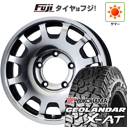 【新品】ジムニー 夏タイヤ ホイール4本セット 195R16C 104/102Q ヨコハマ ジオランダー X-AT G016 OWL ENKEI エンケイ all オールフォー 5.5J 16インチ(送料無料)