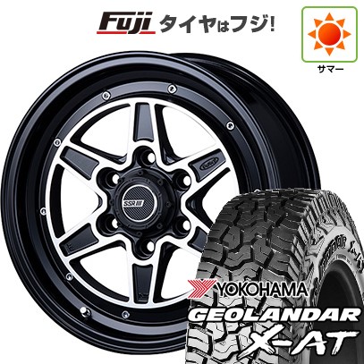【新品】ハイエース200系 夏タイヤ ホイール4本セット 215/65R16 109/107Q ヨコハマ ジオランダー X-AT G016 OWL SSR ディバイド MK6 フラットブラックポリッシュ 6.5J 16インチ(送料無料)｜フジコーポレーション