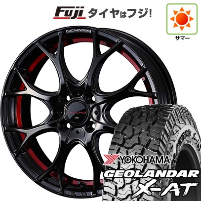 【新品 軽自動車】N-BOX タント スペーシア 夏タイヤ ホイール4本セット 155/65R14 ヨコハマ ジオランダー X-AT G016 RBL WEDS ウェッズ ノヴァリス ローグ UY 4.5J 14インチ(送料無料)
