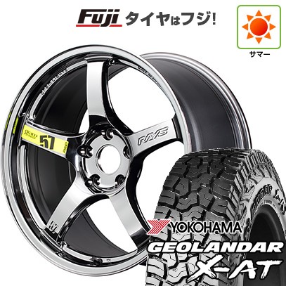 【新品国産車用5穴114.3】 夏タイヤ ホイール4本セット 225/65R17 ヨコハマ ジオランダー X-AT G016 OWL RAYS レイズ グラムライツ 57CR LIMITED (RB) 7J 17インチ(送料無料)｜フジコーポレーション