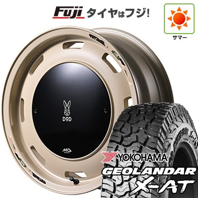 【新品 軽自動車】N-BOX タント スペーシア 夏タイヤ ホイール4本セット 155/65R14 ヨコハマ ジオランダー X-AT G016 RBL MID WHEELS MID×DOD ウシャリントバリ 4.5J 14インチ(送料無料)