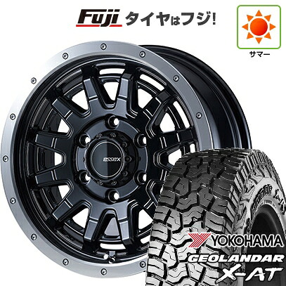 【新品】ハイエース200系 夏タイヤ ホイール4本セット 215/65R16 109/107Q ヨコハマ ジオランダー X-AT G016 OWL エセックス EX-16 16インチ(送料無料)｜フジコーポレーション