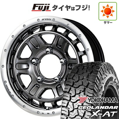 【新品】ジムニー 夏タイヤ ホイール4本セット 185/85R16 ヨコハマ ジオランダー X-AT G016 WL WORK ワーク クラッグ ティーグラビックII【限定】 5.5J 16インチ(送料無料)