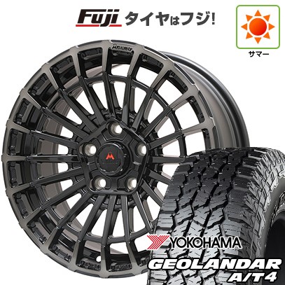 【新品】デリカD5 夏タイヤ ホイール4本セット 245/70R16 ヨコハマ ジオランダー A/T4 G018 OWL/RBL エムクライム ノマド 7J 16インチ(送料無料)|フジコーポレーション