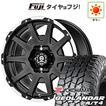 【新品】RAV4（アドベンチャー） 夏タイヤ ホイール4本セット 245/65R17 ヨコハマ ジオランダー A/T4 G018 OWL/RBL OZ SPARCO ダカール 7.5J 17インチ(送料無料)