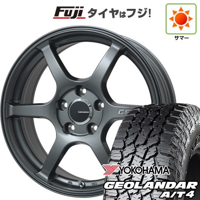 【新品国産車用5穴114.3】 夏タイヤ ホイール4本セット 225/65R17 107/103 S ヨコハマ ジオランダー A/T4 G018 RBL レアマイスター CS-V6(ガンメタ) 7J 17インチ(送料無料)