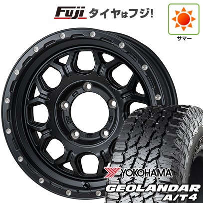 【新品】ジムニー 夏タイヤ ホイール4本セット 185/85R16 ヨコハマ ジオランダー A/T4 G018 WL/RBL モンツァ HI-BLOCK ジェラード 5.5J 16インチ(送料無料)|フジコーポレーション