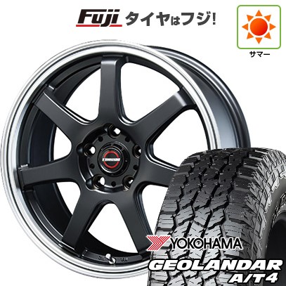 【新品国産車用5穴114.3】 夏タイヤ ホイール4本セット 235/60R18 ヨコハマ ジオランダー A/T4 G018 RBL ブレスト ユーロマジック タイプS-07 7.5J 18インチ(送料無料)