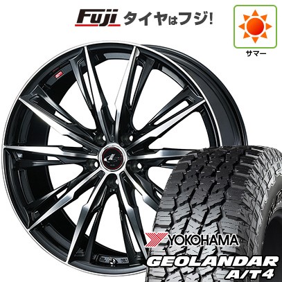 【新品国産車用5穴114.3】 夏タイヤ ホイール4本セット 235/60R18 ヨコハマ ジオランダー A/T4 G018 RBL WEDS ウェッズ レオニス GX 8J 18インチ(送料無料)