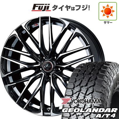 【新品国産車用5穴114.3】 夏タイヤ ホイール4本セット 235/60R18 ヨコハマ ジオランダー A/T4 G018 RBL WEDS ウェッズ レオニス SK 8J 18インチ(送料無料)
