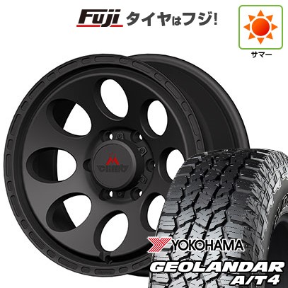 【新品】プラド/ハイラックス 夏タイヤ ホイール4本セット 265/70R17 121/118 S ヨコハマ ジオランダー A/T4 G018 OWL/RBL エムクライム アストロ DC 8J 17インチ(送料無料)|フジコーポレーション