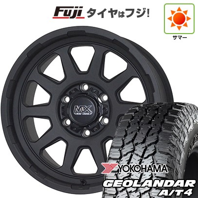 【新品国産車用6穴139.7】 夏タイヤ ホイール4本セット 35X12.5R17 ヨコハマ ジオランダー A/T4 G018 RBL ホットスタッフ マッドクロス レンジャー 8J 17インチ(送料無料)