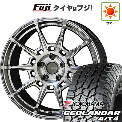 【新品国産車用5穴114.3】 夏タイヤ ホイール4本セット 235/60R18 ヨコハマ ジオランダー A/T4 G018 RBL 共豊 ガレルナ レフィーノ 8J 18インチ(送料無料)｜フジコーポレーション