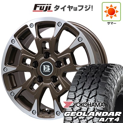 【新品】デリカD5 夏タイヤ ホイール4本セット 245/70R16 ヨコハマ ジオランダー A/T4 G018 RBL ビッグウエイ B-LUGNAS BRD(ブロンズポリッシュ) 6.5J 16インチ(送料無料)