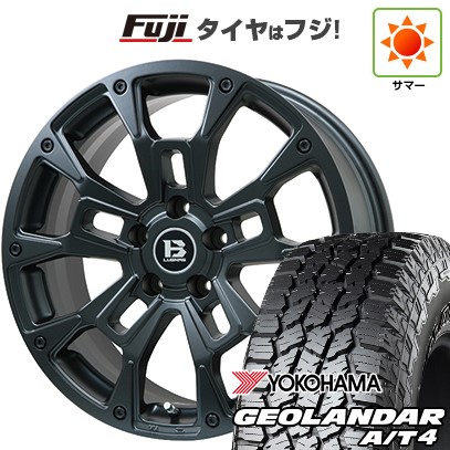 【新品】デリカD5 夏タイヤ ホイール4本セット 245/70R16 ヨコハマ ジオランダー A/T4 G018 RBL ビッグウエイ B-LUGNAS BRD(マットブラック) 6.5J 16インチ(送料無料)|フジコーポレーション