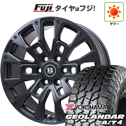 【新品】プラド 夏タイヤ ホイール4本セット 275/55R20 120/117 S ヨコハマ ジオランダー A/T4 G018 RBL ビッグウエイ B-LUGNAS BRD(マットブラック) 8.5J 20インチ(送料無料)
