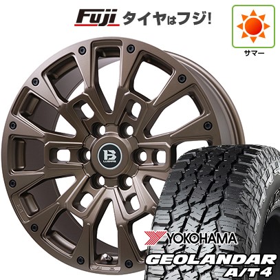 【新品】プラド 夏タイヤ ホイール4本セット 275/55R20 120/117 S ヨコハマ ジオランダー A/T4 G018 RBL ビッグウエイ B-LUGNAS BRD(マットブロンズ) 8.5J 20インチ(送料無料)