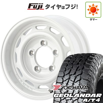 【新品】ジムニー 夏タイヤ ホイール4本セット 185/85R16 ヨコハマ ジオランダー A/T4 G018 WL/RBL アピオ ワイルドボア ベンチュラ 5.5J 16インチ(送料無料)|フジコーポレーション