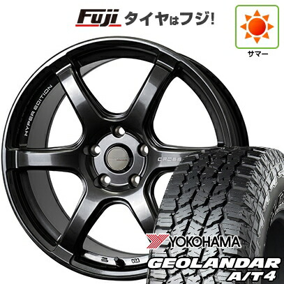 【新品国産車用5穴114.3】 夏タイヤ ホイール4本セット 235/60R18 ヨコハマ ジオランダー A/T4 G018 RBL ホットスタッフ クロススピード ハイパーエディションRS6 7.5J 18インチ(送料無料)