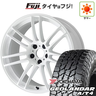 【新品国産車用5穴114.3】 夏タイヤ ホイール4本セット 235/60R18 ヨコハマ ジオランダー A/T4 G018 RBL WORK ワーク エモーション ZR7 7.5J 18インチ(送料無料)