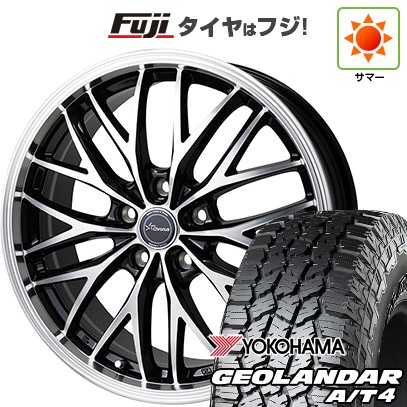 【新品国産車用5穴114.3】 夏タイヤ ホイール4本セット 235/60R18 ヨコハマ ジオランダー A/T4 G018 RBL ホットスタッフ クロノス CH-113 8J 18インチ(送料無料)