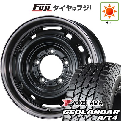 【新品】ジムニー 夏タイヤ ホイール4本セット 185/85R16 ヨコハマ ジオランダー A/T4 G018 WL/RBL シーエルリンク UNIONRIM TX 5.5J 16インチ(送料無料)｜フジコーポレーション 77,550円