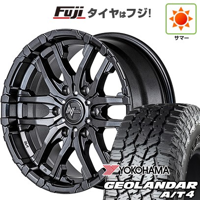 【新品国産車用6穴139.7】 夏タイヤ ホイール4本セット 285/70R17 ヨコハマ ジオランダー A/T4 G018 OWL/RBL MID WHEELS NITRO POWER M26 クロスファング 8J 17インチ(送料無料)|フジコーポレーション