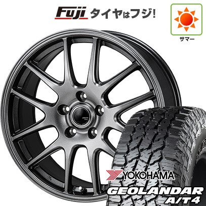 【新品国産車用5穴114.3】 夏タイヤ ホイール4本セット 225/65R17 ヨコハマ ジオランダー A/T4 G018 RBL モンツァ ZACK JP-205 7J 17インチ(送料無料)｜フジコーポレーション