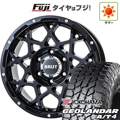 【新品】プラド/ハイラックス 夏タイヤ ホイール4本セット 265/60R18 119/116 S ヨコハマ ジオランダー A/T4 G018 RBL トライスター BRUT BR-55 8J 18インチ(送料無料)