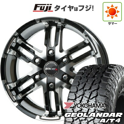 【新品】ハイエース200系 夏タイヤ ホイール4本セット 215/65R16 109/107S ヨコハマ ジオランダー A/T4 G018 WL/RBL トライスター MKW MK-55 6.5J 16インチ(送料無料)