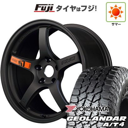 【新品国産車用5穴114.3】 夏タイヤ ホイール4本セット 235/60R18 ヨコハマ ジオランダー A/T4 G018 RBL RAYS レイズ グラムライツ 57CR SPEC-D 7.5J 18インチ(送料無料)|フジコーポレーション